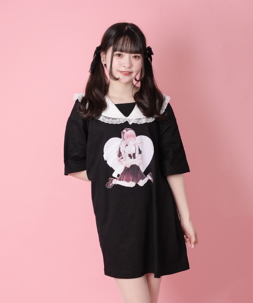 ROJITA（ロジータ）の「フォーティーンコラボAラインセーラーTシャツ（Tシャツ/カットソー・レディース・ホワイト/ブラック・FREE）」の8枚目の写真