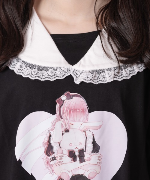 ROJITA（ロジータ）の「フォーティーンコラボAラインセーラーTシャツ（Tシャツ/カットソー・レディース・ホワイト/ブラック・FREE）」の3枚目の写真