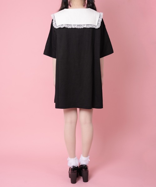 ROJITA（ロジータ）の「フォーティーンコラボAラインセーラーTシャツ（Tシャツ/カットソー・レディース・ホワイト/ブラック・FREE）」の15枚目の写真