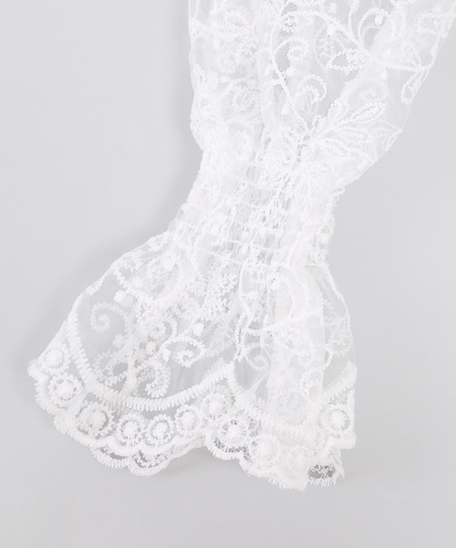 WC（ダブル シー）の「シアーレースプルパーカー（シャツ/ブラウス・レディース・ホワイト・FREE）」の7枚目の写真