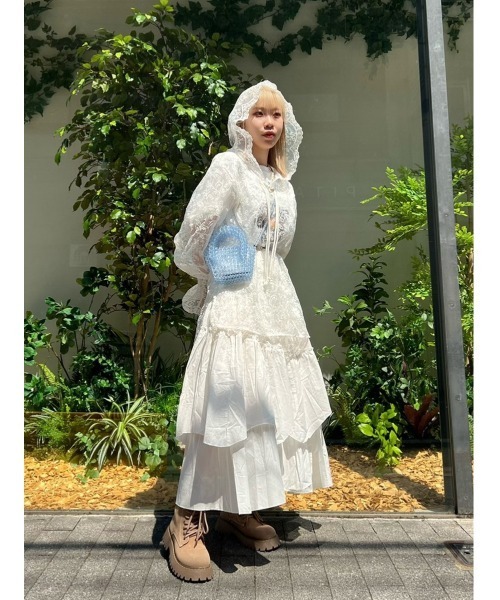 WC（ダブル シー）の「シアーレースプルパーカー（シャツ/ブラウス・レディース・ホワイト・FREE）」の16枚目の写真