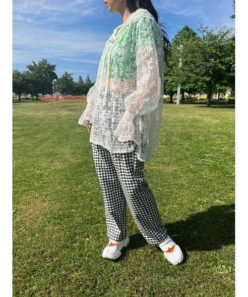 WC（ダブル シー）の「シアーレースプルパーカー（シャツ/ブラウス・レディース・ホワイト・FREE）」の18枚目の写真