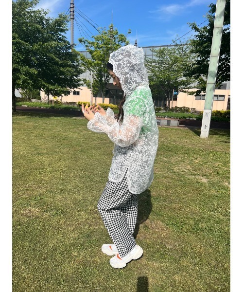 WC（ダブル シー）の「シアーレースプルパーカー（シャツ/ブラウス・レディース・ホワイト・FREE）」の19枚目の写真