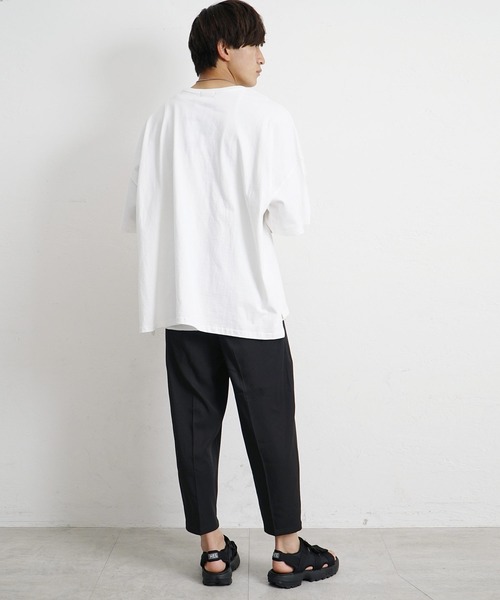 MinoriTY】センタープレスクロップドパンツ スラックス ワイド