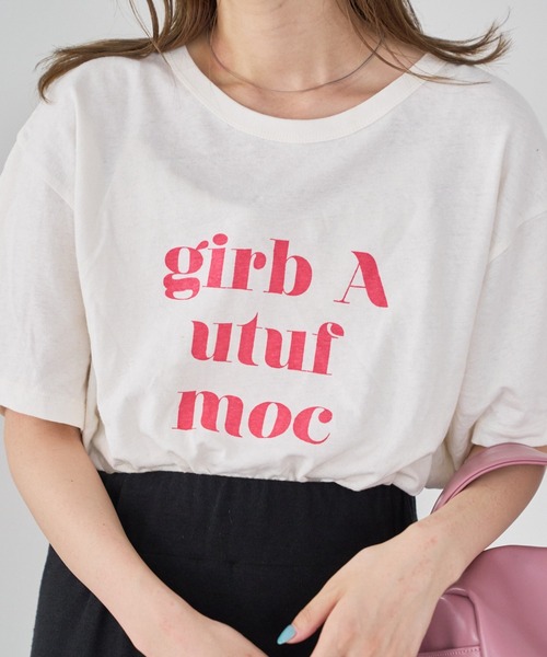 Kastane（カスタネ）の「カラバリロゴTee（Tシャツ/カットソー・レディース・ピンク/ホワイト/オフホワイト/イエロー/ベージュ系その他・XL/M）」の2枚目の写真