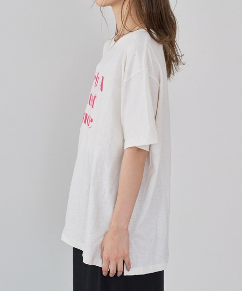 Kastane（カスタネ）の「カラバリロゴTee（Tシャツ/カットソー・レディース・ピンク/ホワイト/オフホワイト/イエロー/ベージュ系その他・XL/M）」の15枚目の写真