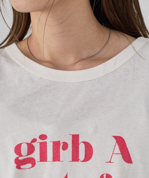 Kastane（カスタネ）の「カラバリロゴTee（Tシャツ/カットソー・レディース・ピンク/ホワイト/オフホワイト/イエロー/ベージュ系その他・XL/M）」の17枚目の写真