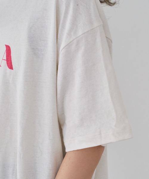 Kastane（カスタネ）の「カラバリロゴTee（Tシャツ/カットソー・レディース・ピンク/ホワイト/オフホワイト/イエロー/ベージュ系その他・XL/M）」の18枚目の写真