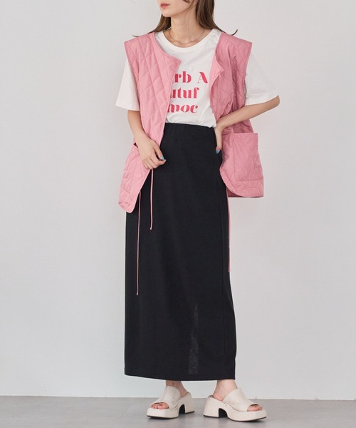 Kastane（カスタネ）の「カラバリロゴTee（Tシャツ/カットソー・レディース・ピンク/ホワイト/オフホワイト/イエロー/ベージュ系その他・XL/M）」の12枚目の写真