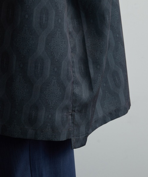 JUNRED（ジュンレッド）の「オールドファブリックドレープルーズシャツ（シャツ/ブラウス・メンズ・モスグリーン/チャコールグレー・S/M/L）」の19枚目の写真