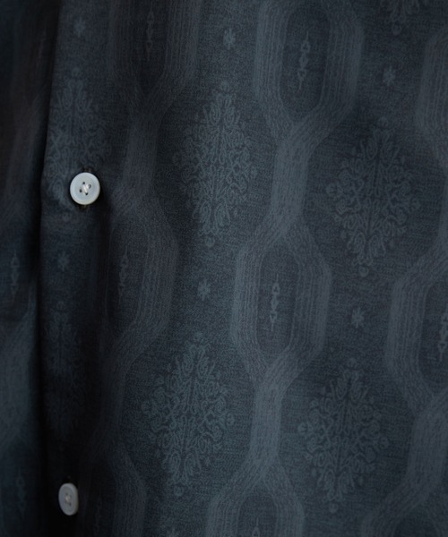 JUNRED（ジュンレッド）の「オールドファブリックドレープルーズシャツ（シャツ/ブラウス・メンズ・モスグリーン/チャコールグレー・S/M/L）」の17枚目の写真