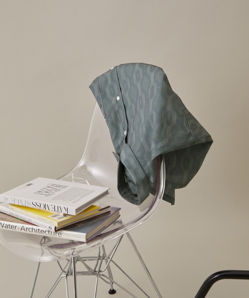 JUNRED（ジュンレッド）の「オールドファブリックドレープルーズシャツ（シャツ/ブラウス・メンズ・モスグリーン/チャコールグレー・S/M/L）」の22枚目の写真