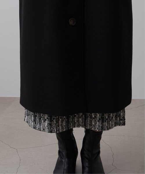 frames RAY CASSIN(フレームスレイカズン)の「ニットモッサステンカラーコート(ステンカラーコート・レディース・ブラック/ブラウン/グリーン/キナリ・FREE)」の16枚目の写真