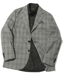 MEN'S BIGI | TRグレンチェックストレッチ起毛テーラードジャケット(テーラードジャケット)