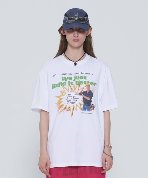SCULPTOR(スカルプター)の「SCULPTOR / Construction Site Tee(Tシャツ/カットソー・レディース・ホワイト/グレー/ライム・M/L)」の8枚目の写真