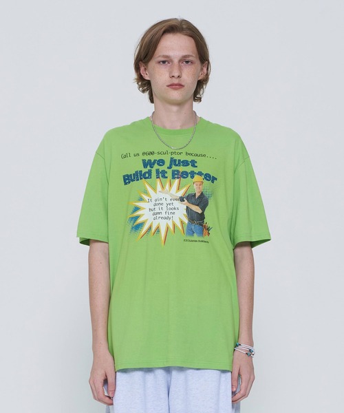 SCULPTOR(スカルプター)の「SCULPTOR / Construction Site Tee(Tシャツ/カットソー・レディース・ホワイト/グレー/ライム・M/L)」の10枚目の写真