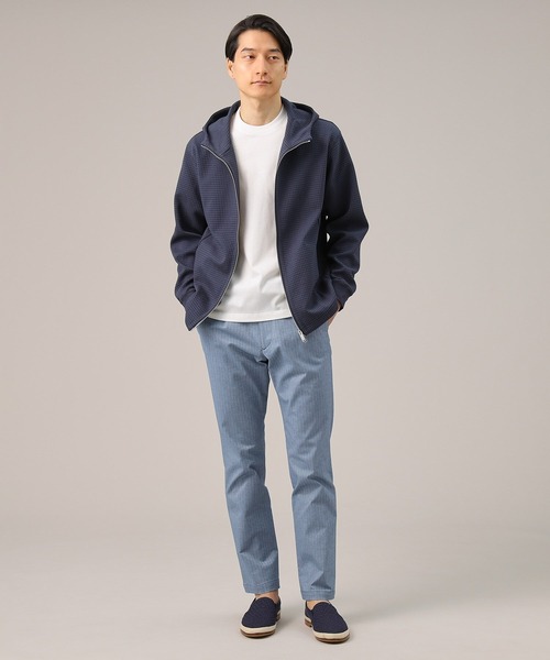 TAKEO KIKUCHI(タケオキクチ)の「【Made in JAPAN】播州織 ヘリンボン ストレート パンツ(スラックス・メンズ・チャコールグレー/ベージュ/ブラウン系その他/ネイビー/ブルー/グレー/ネイビー系1/ブラック・01/02/03/04/05)」の10枚目の写真