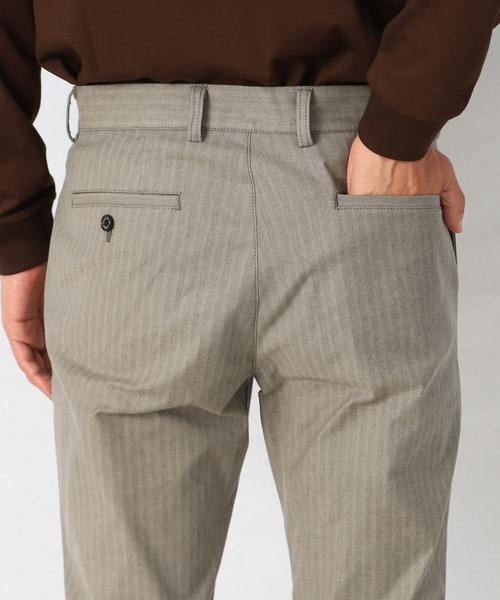 TAKEO KIKUCHI(タケオキクチ)の「【Made in JAPAN】播州織 ヘリンボン ストレート パンツ(スラックス・メンズ・チャコールグレー/ベージュ/ブラウン系その他/ネイビー/ブルー/グレー/ネイビー系1/ブラック・01/02/03/04/05)」の20枚目の写真