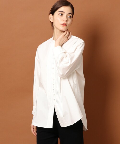 DRESSTERIOR（ドレステリア）の「◆ボリュームスリーブチュニック（チュニック・レディース・ブラック/ブルー/ホワイト系・38/36）」の5枚目の写真