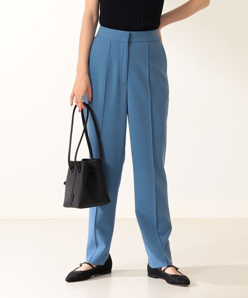 Demi-Luxe BEAMS（デミルクス ビームス）の「Demi-Luxe BEAMS / ダブルクロス ベーシックパンツ（スラックス・レディース・ブラック/ブルー/キャメル/オフホワイト/グリーン系その他2/ネイビー・34/36/38/40）」の13枚目の写真