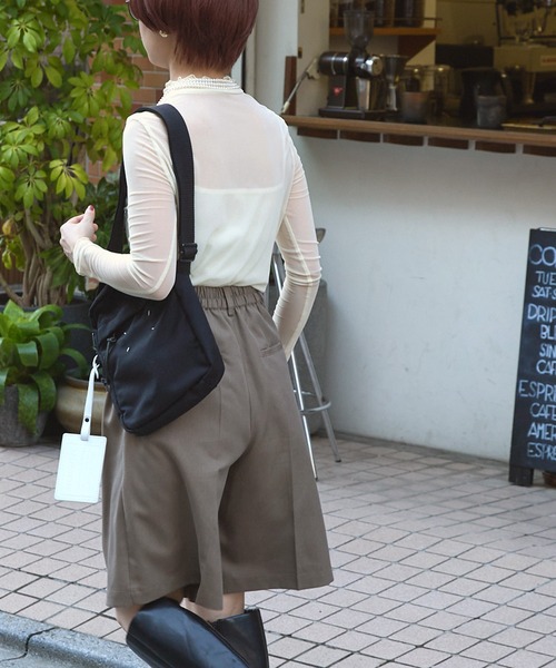 forksy.(フォルクシー)の「【forksy.】シアー無地2段フリルプルオーバー(Tシャツ/カットソー・レディース・ブラック/パープル/グレー/ライム/アイボリー・FREE)」の17枚目の写真