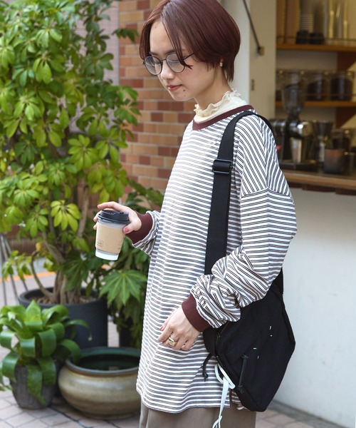 forksy.(フォルクシー)の「【forksy.】シアー無地2段フリルプルオーバー(Tシャツ/カットソー・レディース・ブラック/パープル/グレー/ライム/アイボリー・FREE)」の18枚目の写真