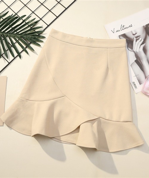 Auntie Rosa（アンティローザ）の「ヘムフリルミニスカート（スカート・レディース・ホワイト/ブラック・FREE）」の6枚目の写真