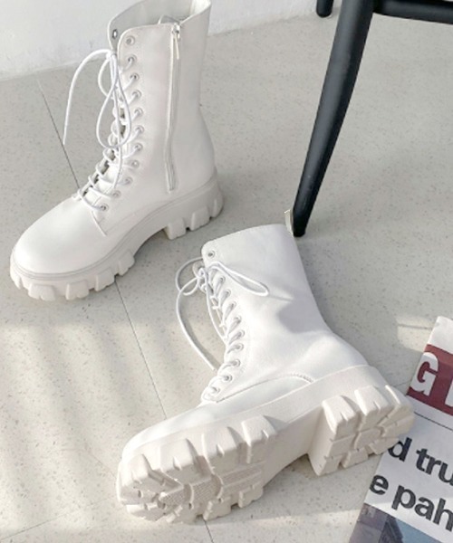 TONY BIANCO レースアップブーツ ミリタリーブーツ ミリタリー レースアップブーツ | EYARN