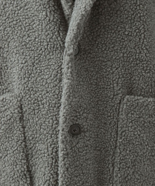 BAYFLOW（ベイフロー）の「ボアコート（チェスターコート・メンズ・モカ/チャコール・MEDIUM/LARGE）」の8枚目の写真