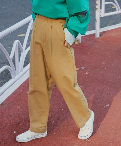 Auntie Rosa Holiday(アンティローザホリデー)の「配色ステッチハイライズチノトラウザー / サイズ展開あり(チノパンツ・レディース・ブラック/ベージュ/アイボリー・SMALL/MEDIUM)」の3枚目の写真