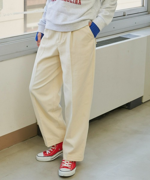 Auntie Rosa Holiday(アンティローザホリデー)の「配色ステッチハイライズチノトラウザー / サイズ展開あり(チノパンツ・レディース・ブラック/ベージュ/アイボリー・SMALL/MEDIUM)」の5枚目の写真