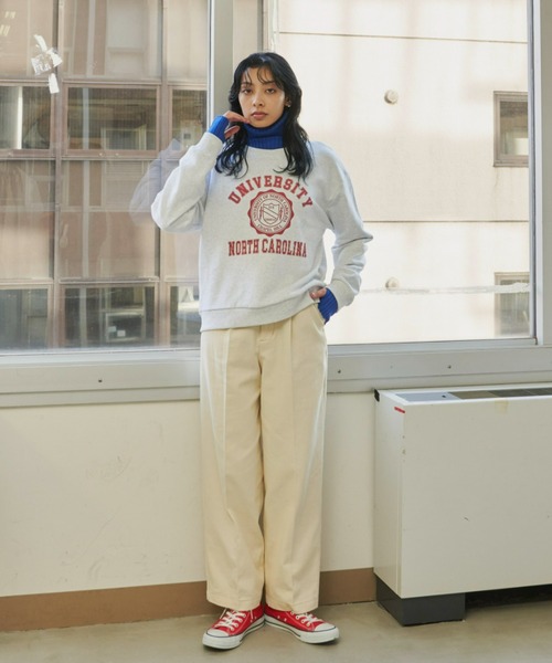 Auntie Rosa Holiday(アンティローザホリデー)の「配色ステッチハイライズチノトラウザー / サイズ展開あり(チノパンツ・レディース・ブラック/ベージュ/アイボリー・SMALL/MEDIUM)」の8枚目の写真