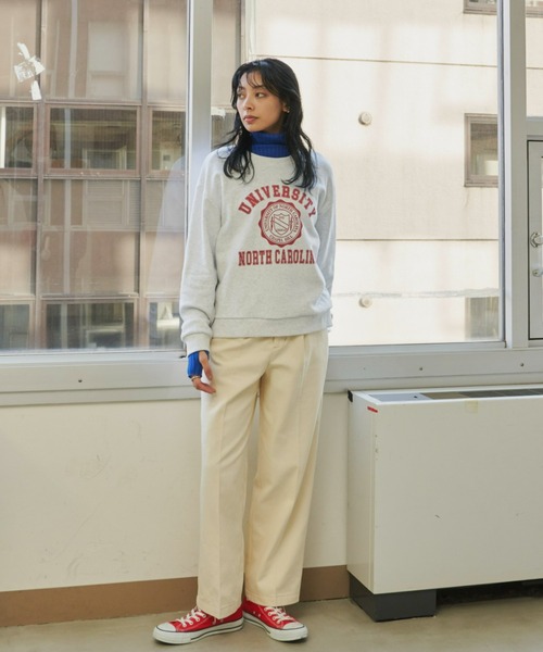 Auntie Rosa Holiday(アンティローザホリデー)の「配色ステッチハイライズチノトラウザー / サイズ展開あり(チノパンツ・レディース・ブラック/ベージュ/アイボリー・SMALL/MEDIUM)」の9枚目の写真