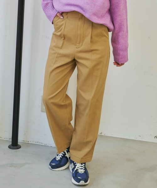 Auntie Rosa Holiday(アンティローザホリデー)の「配色ステッチハイライズチノトラウザー / サイズ展開あり(チノパンツ・レディース・ブラック/ベージュ/アイボリー・SMALL/MEDIUM)」の13枚目の写真