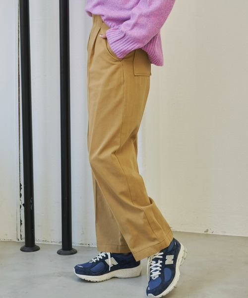 Auntie Rosa Holiday(アンティローザホリデー)の「配色ステッチハイライズチノトラウザー / サイズ展開あり(チノパンツ・レディース・ブラック/ベージュ/アイボリー・SMALL/MEDIUM)」の16枚目の写真