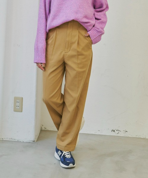 Auntie Rosa Holiday(アンティローザホリデー)の「配色ステッチハイライズチノトラウザー / サイズ展開あり(チノパンツ・レディース・ブラック/ベージュ/アイボリー・SMALL/MEDIUM)」の17枚目の写真