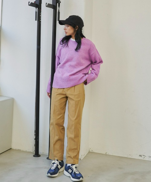 Auntie Rosa Holiday(アンティローザホリデー)の「配色ステッチハイライズチノトラウザー / サイズ展開あり(チノパンツ・レディース・ブラック/ベージュ/アイボリー・SMALL/MEDIUM)」の19枚目の写真