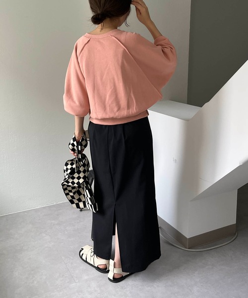 CAPRICIEUX LE'MAGE(カプリシューレマージュ)の「【AgAwd/アガウド】カットオフスエット(スウェット・レディース・ホワイト/ピンク/イエロー・FREE)」の9枚目の写真