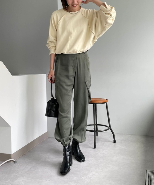 CAPRICIEUX LE'MAGE(カプリシューレマージュ)の「【AgAwd/アガウド】カットオフスエット(スウェット・レディース・ホワイト/ピンク/イエロー・FREE)」の22枚目の写真