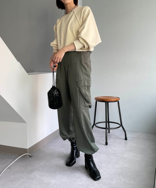 CAPRICIEUX LE'MAGE(カプリシューレマージュ)の「【AgAwd/アガウド】カットオフスエット(スウェット・レディース・ホワイト/ピンク/イエロー・FREE)」の19枚目の写真