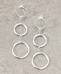 NINA&JULES/ニナ・エ・ジュール Triple Circle Ring Earrings/トリプルサークルリングピアス