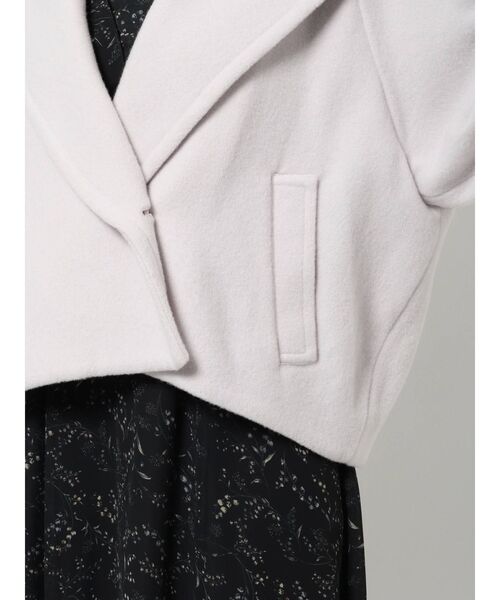 MERCURYDUO（マーキュリーデュオ）の「ウールセーラーカラーコクーンコート（その他アウター・レディース・ライトグレー/パープル・FREE）」の8枚目の写真