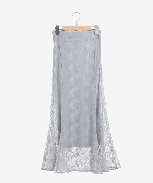 MAJESTIC LEGON（マジェスティックレゴン）の「繊細レーススカート（スカート・レディース・ピンクベージュ/アイボリー/ブルー/ブラウン・MEDIUM）」の18枚目の写真