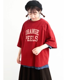Samansa Mos2 | インレイロゴTシャツ(Tシャツ/カットソー)