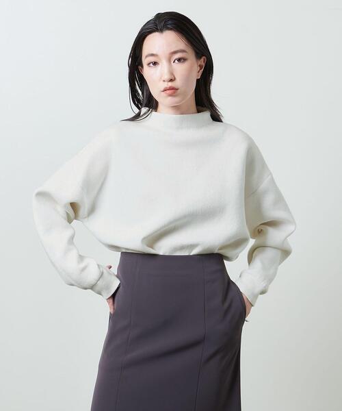 MARW UNITED ARROWS(マルゥ ユナイテッドアローズ)の「<MARW UNITED ARROWS>ダブルフェイス ニット(ニット/セーター)」|オフホワイト