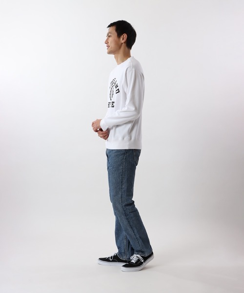 Champion(チャンピオン)の「【Champion/チャンピオン】メンズ ベーシック クルーネックスウェットシャツ(スウェット・メンズ・マルーン/ホワイト/ネイビー/グレー/ブラック・X-LARGE/SMALL/MEDIUM/LARGE)」の8枚目の写真