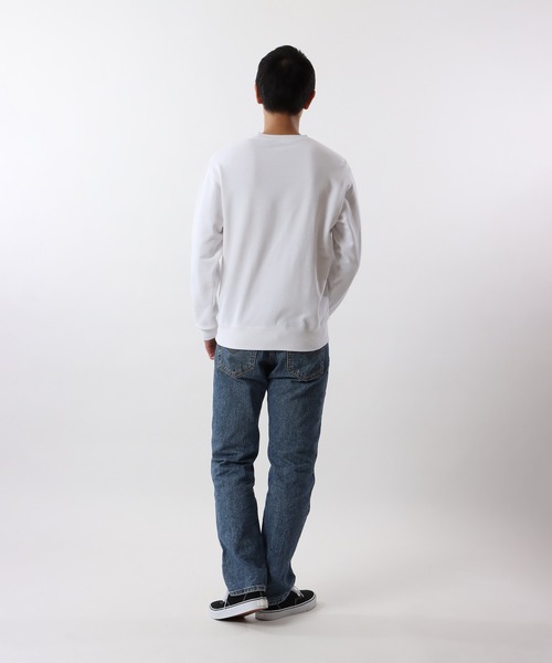 Champion(チャンピオン)の「【Champion/チャンピオン】メンズ ベーシック クルーネックスウェットシャツ(スウェット・メンズ・マルーン/ホワイト/ネイビー/グレー/ブラック・X-LARGE/SMALL/MEDIUM/LARGE)」の9枚目の写真