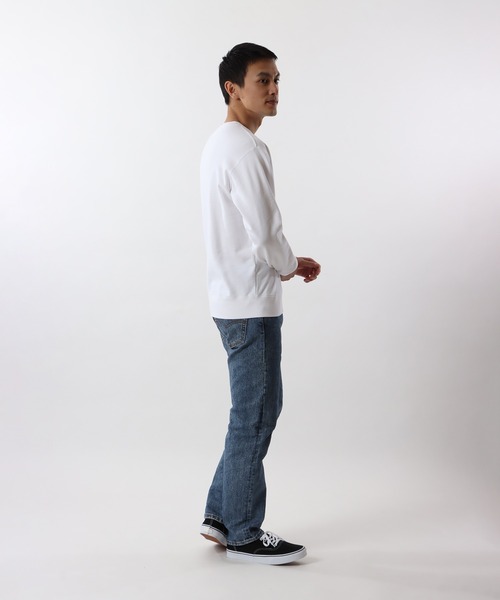 Champion(チャンピオン)の「【Champion/チャンピオン】メンズ ベーシック クルーネックスウェットシャツ(スウェット・メンズ・マルーン/ホワイト/ネイビー/グレー/ブラック・X-LARGE/SMALL/MEDIUM/LARGE)」の10枚目の写真