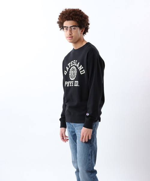 Champion(チャンピオン)の「【Champion/チャンピオン】メンズ ベーシック クルーネックスウェットシャツ(スウェット・メンズ・マルーン/ホワイト/ネイビー/グレー/ブラック・X-LARGE/SMALL/MEDIUM/LARGE)」の16枚目の写真