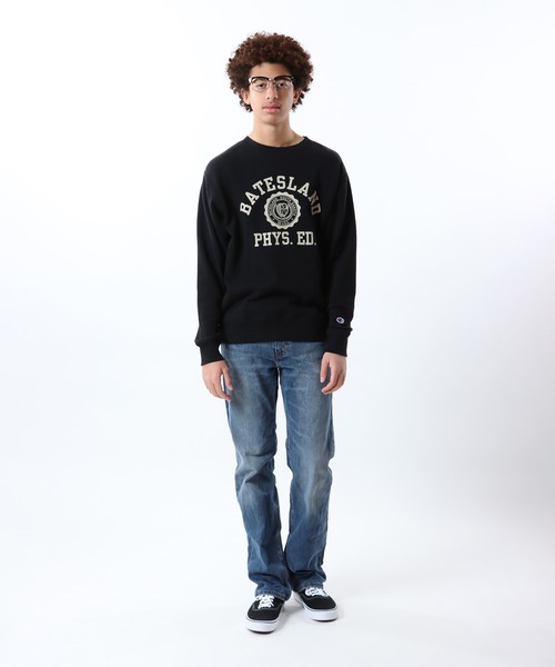 Champion(チャンピオン)の「【Champion/チャンピオン】メンズ ベーシック クルーネックスウェットシャツ(スウェット・メンズ・マルーン/ホワイト/ネイビー/グレー/ブラック・X-LARGE/SMALL/MEDIUM/LARGE)」の17枚目の写真